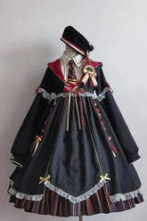Magic Academy Witch Alchemy Long Sleeves Gothic Lolita OP Dress 4 Colors